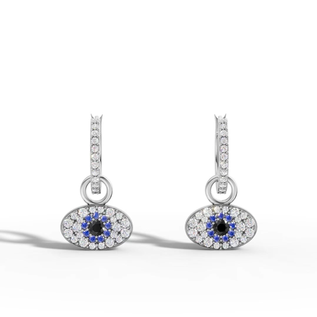 Evil Eye Drop Earrings