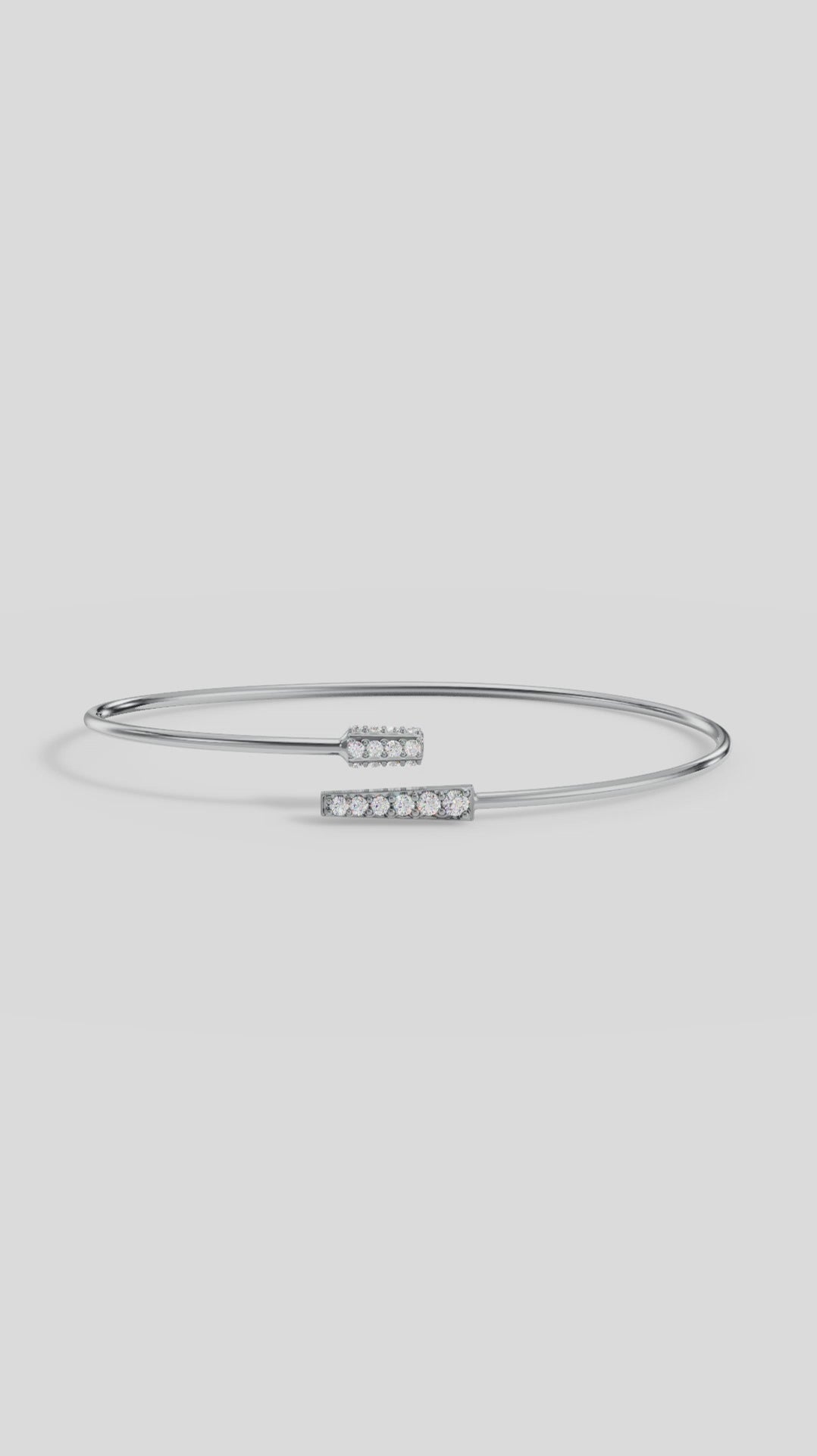 Elegant Twist Cuff Charm Bracelet