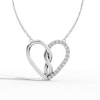 Twisted Heart 925 Silver Pendant