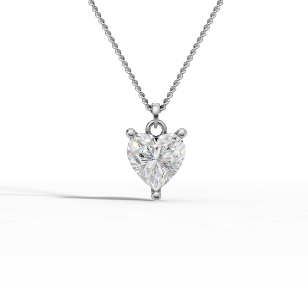 92FIVE JEWELS 925 Silver Heart Shape PendantSilver Jewellery for Women & Girl's | Great for Gifting