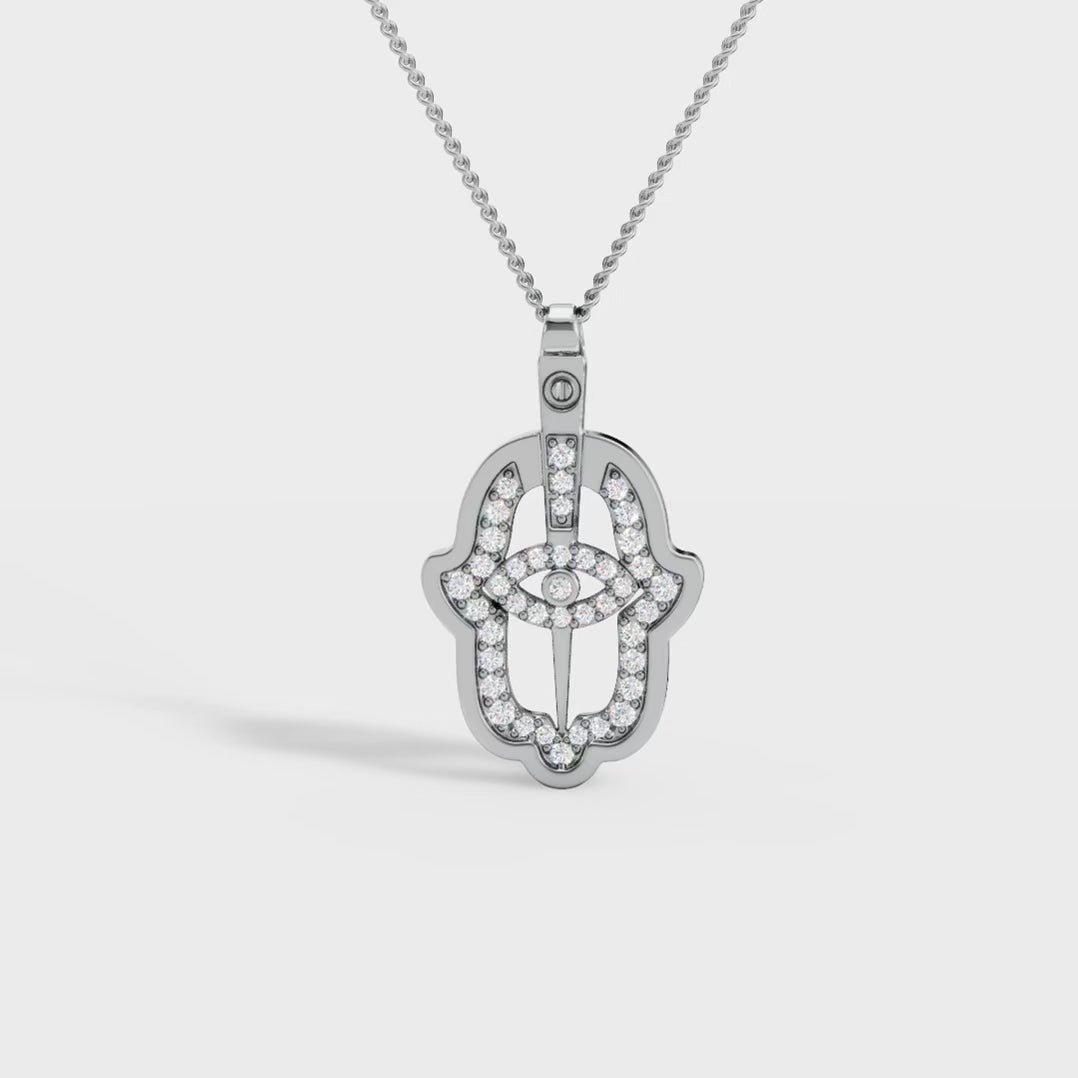 Hamsa Hand Charm Pendant