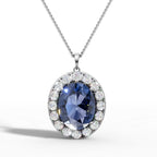 Royal Blue Oval Pendant