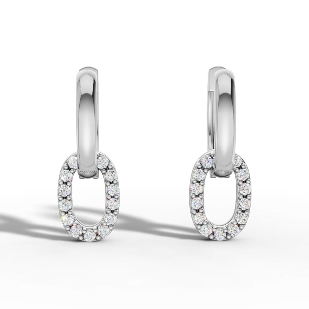 Circular Drop Earrings