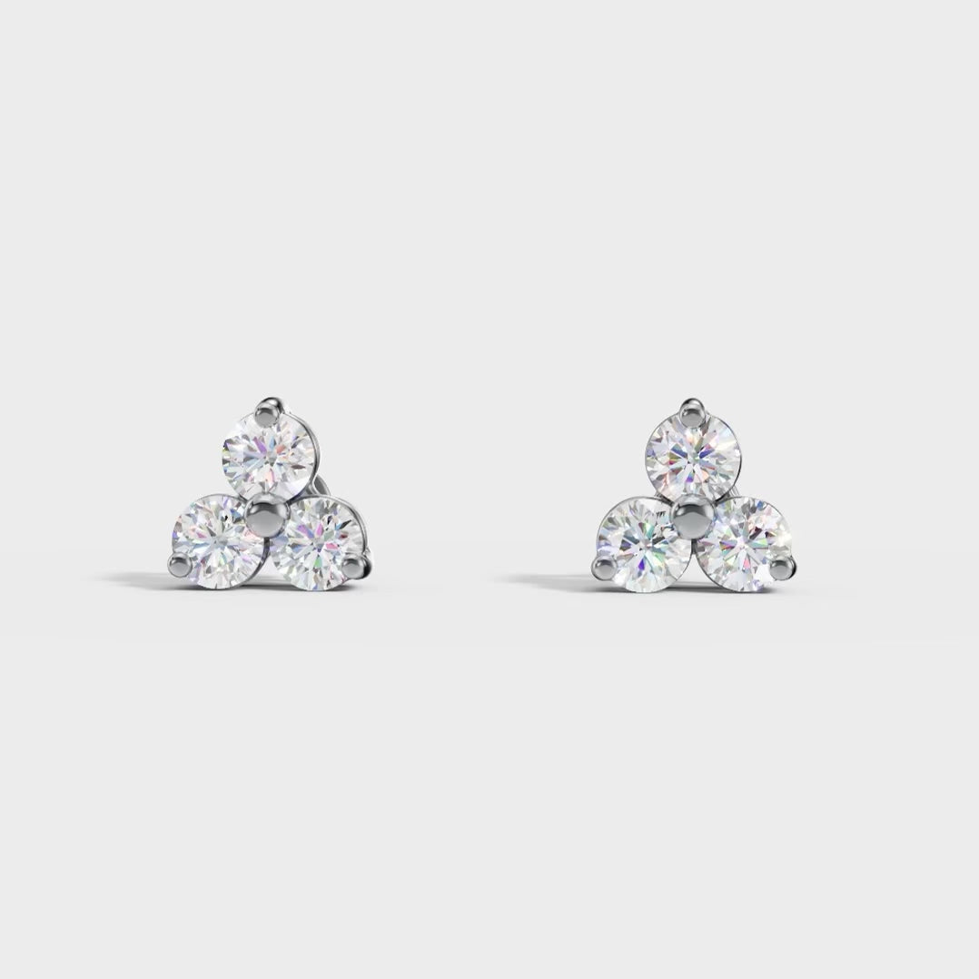 Trio Tiny Stud Earrings