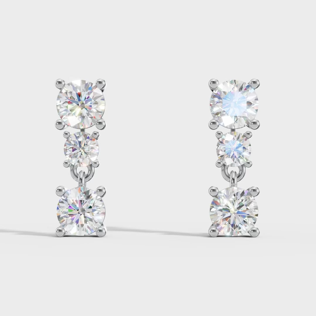 Dazzling Huggie Earrings