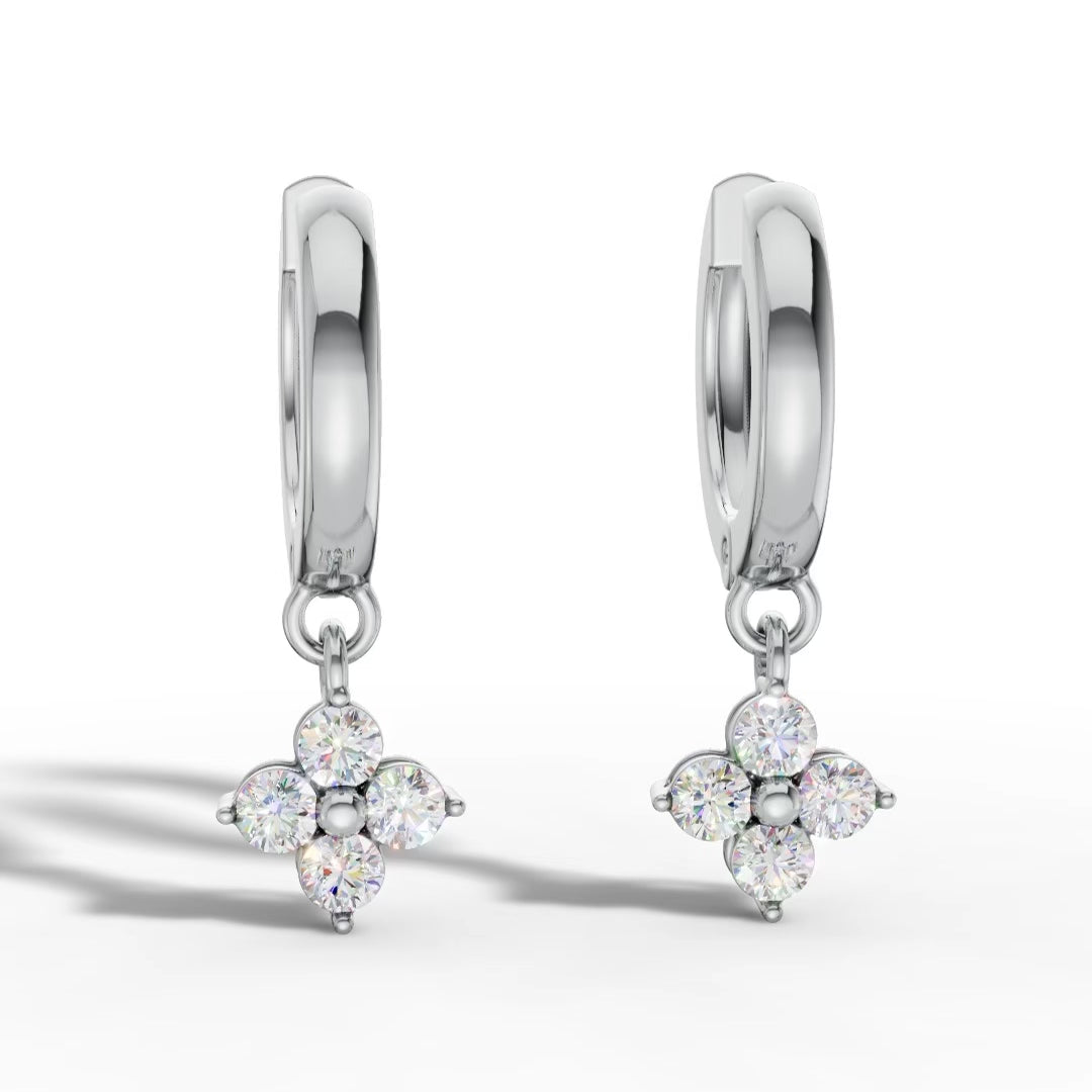 Diamond Dainty Huggies Earrings