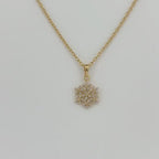 18KT Gold Radiant Bloom Pendant