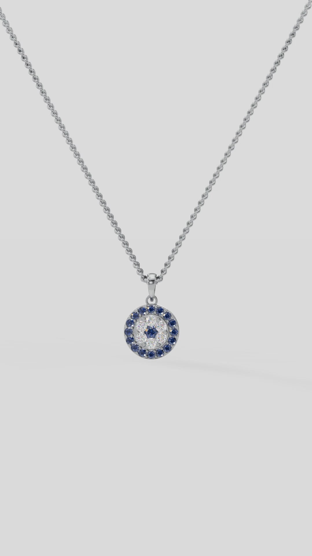 Circular Evil Eye Pendant