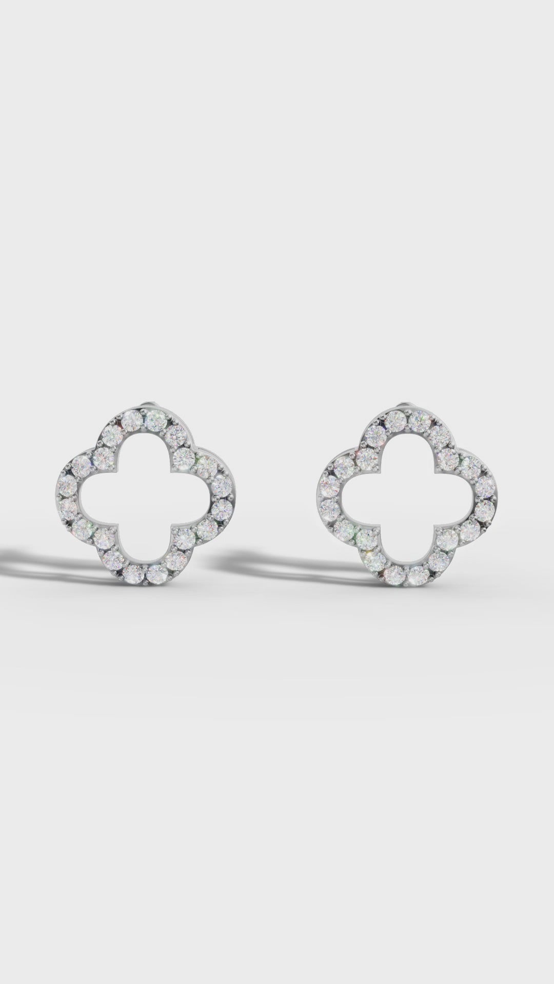 Clover Sparkle 925 Silver Pendant & Earring Set – 92Five