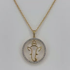18KT Gold Ganesha Aura Pendant
