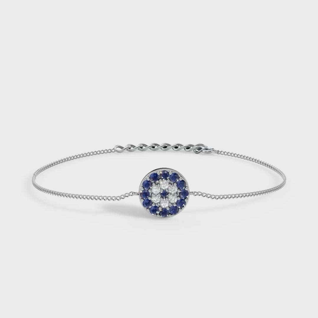 Circular Evil eye Bracelet