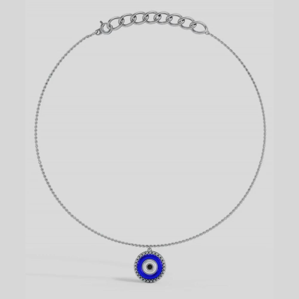 Evil Eye Drop anklet