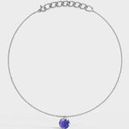 Blue Diamond Anklet