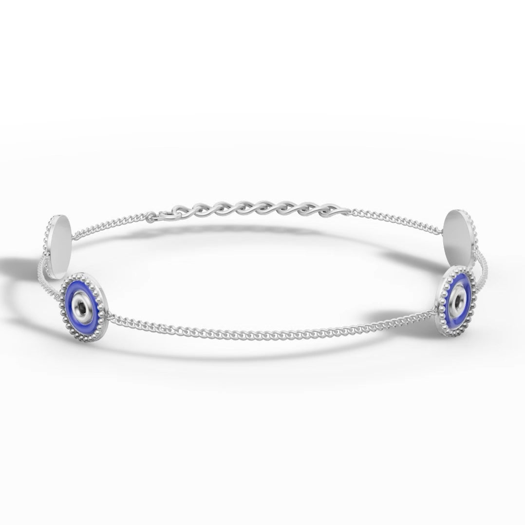 Circular Evil Eye Nazariya Charms  Anklet