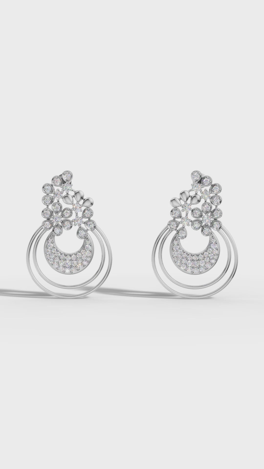 Floral Radiance 925 Silver Pendant & Earring Set – 92Five