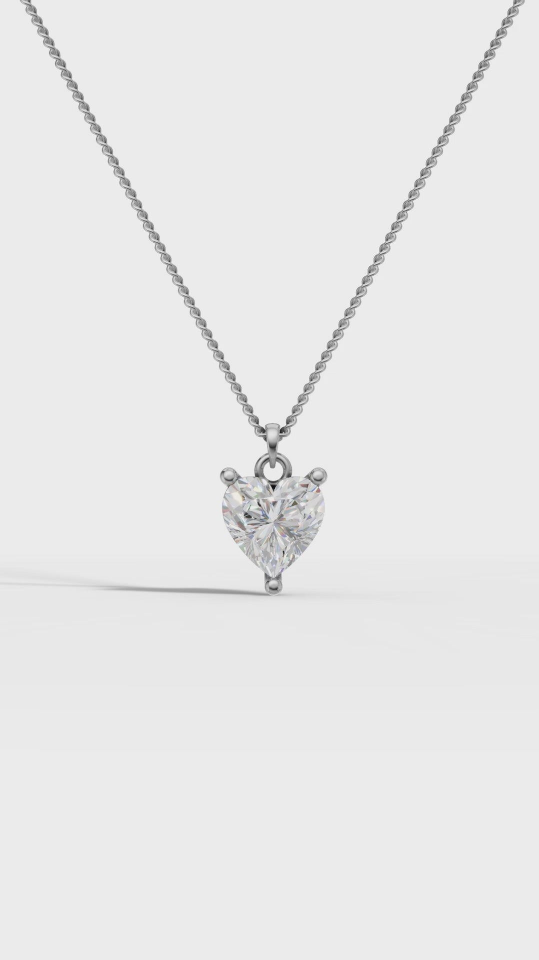 "Heart-Shaped Diamond Pendant and Earrings Set – Romantic Jewelry Gift for Her"


