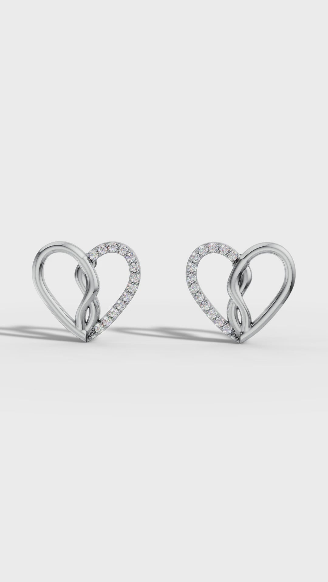 Twisted Heart 925 Silver Pendant & Earring Set – 92Five