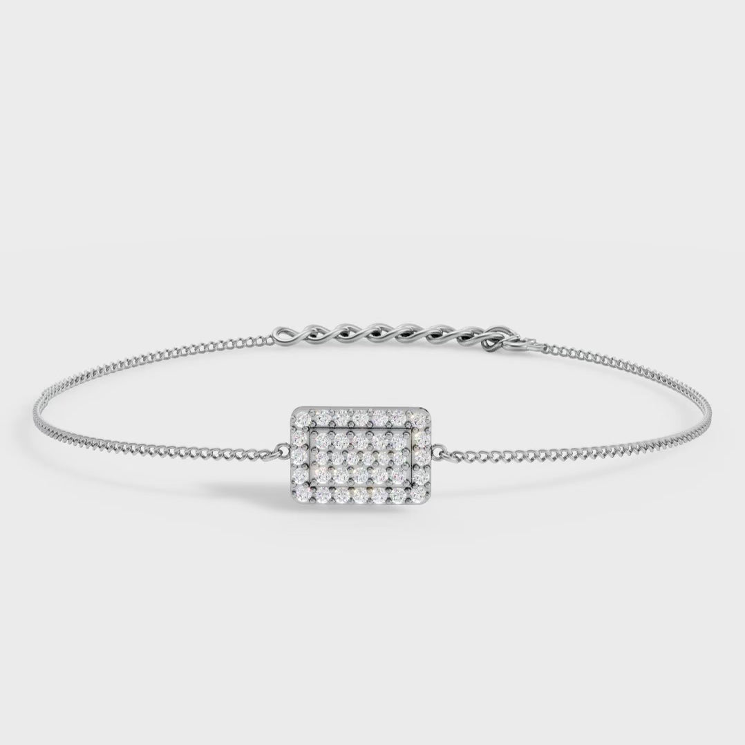 Sparkle Grid Bracelet – Modern Shine Meets Minimal Elegance