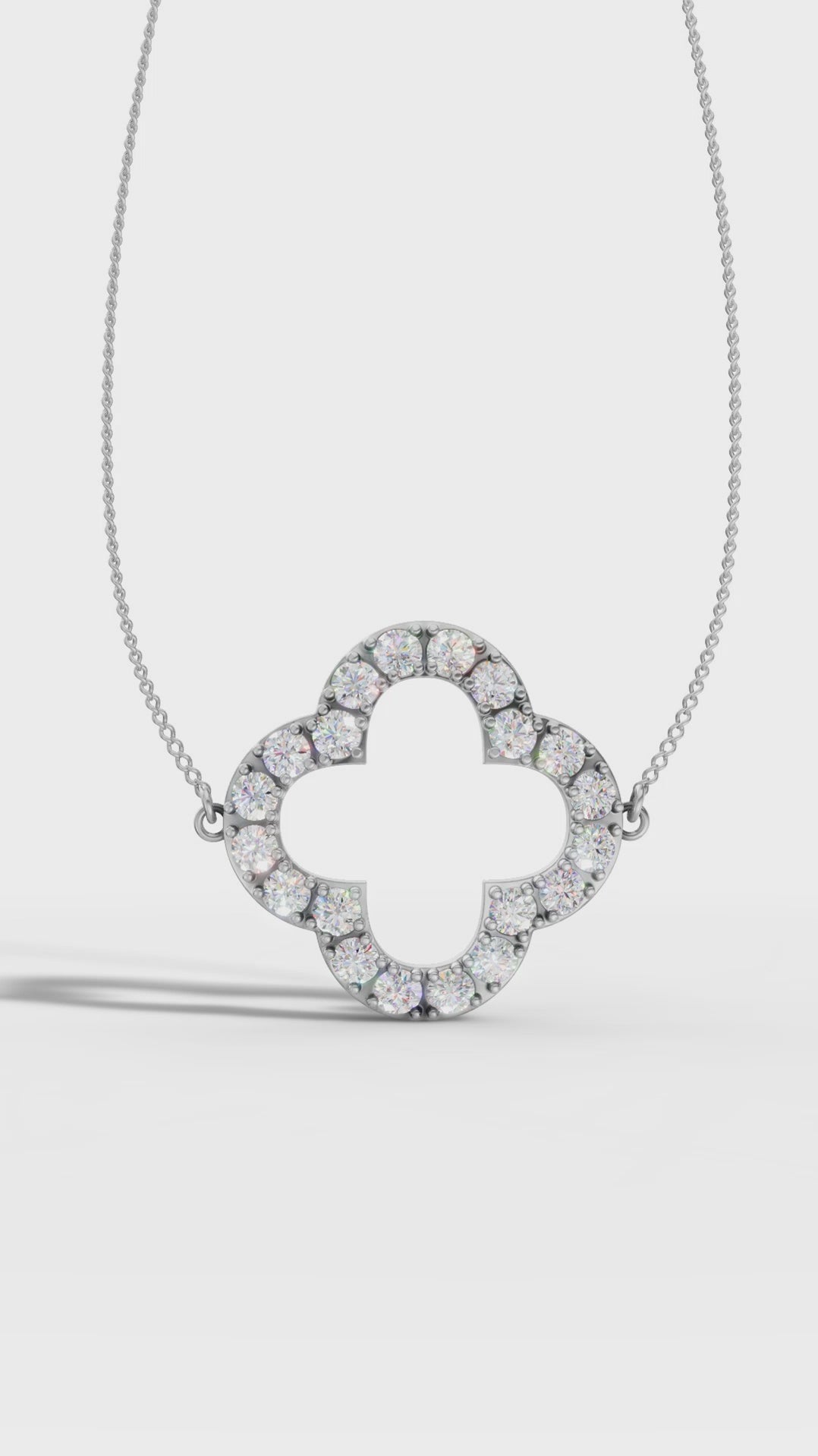 Clover Sparkle 925 Silver Pendant & Earring Set – 92Five