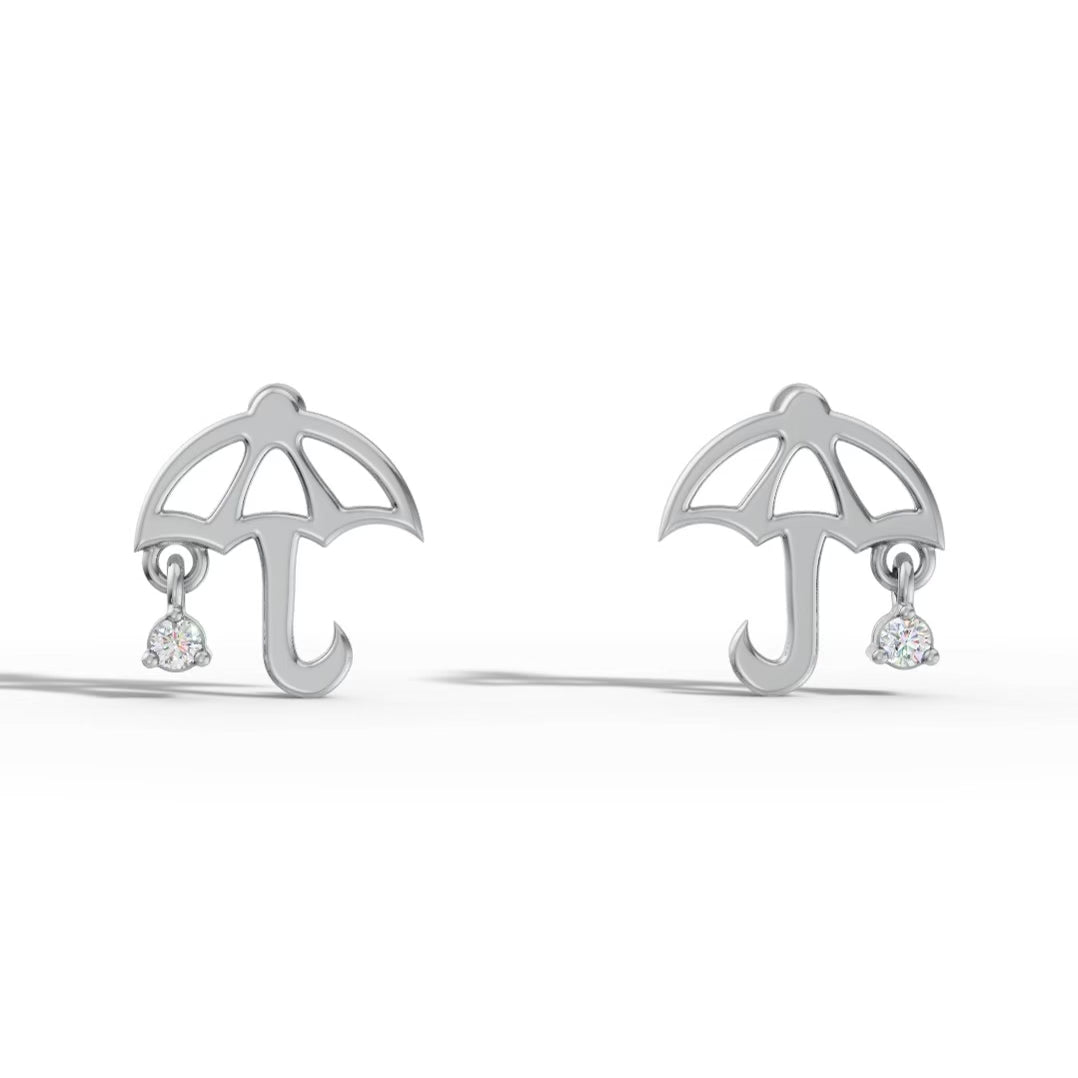 Dangling Umbrella Earrings