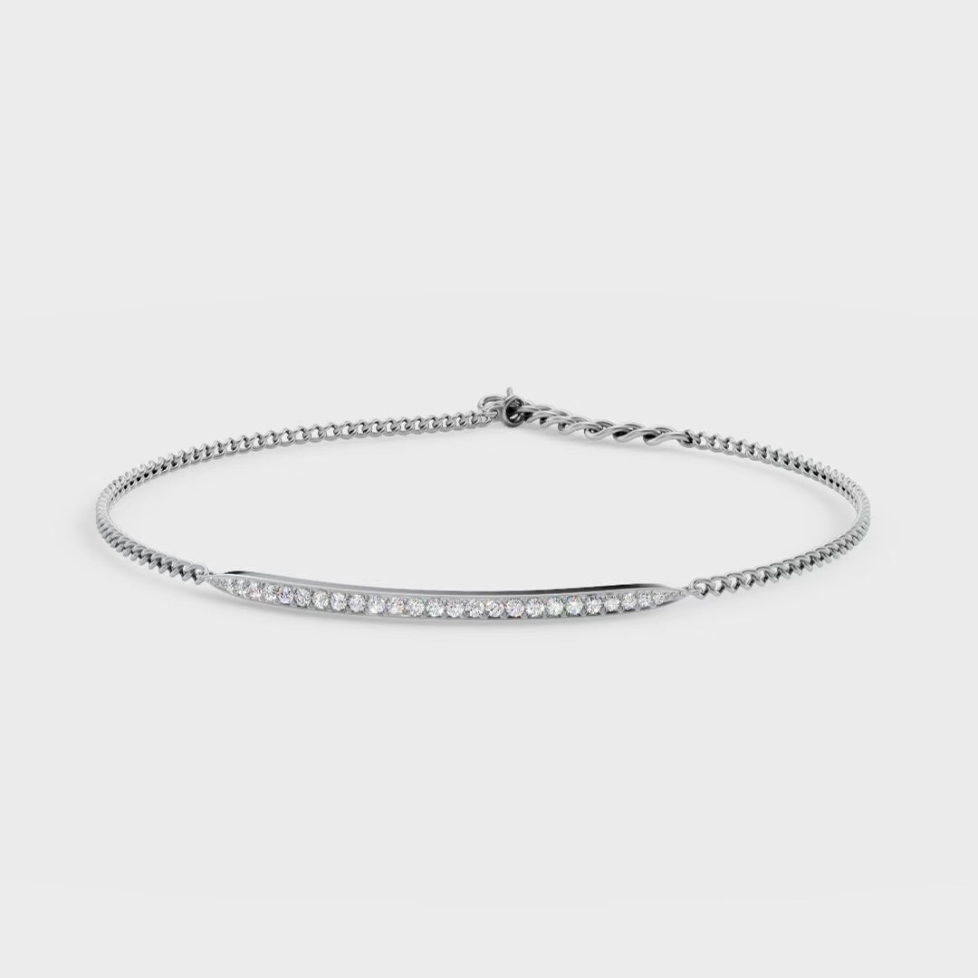 Linear Diamond Bracelet