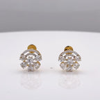 18KT Gold Floral Spark Studs
