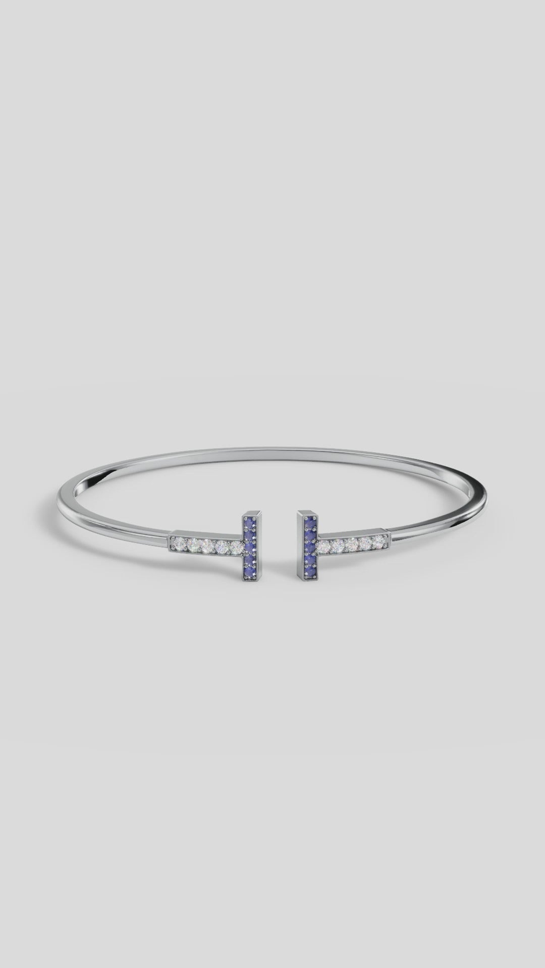 Twisting T Toi et Moi Diamond Bracelet
