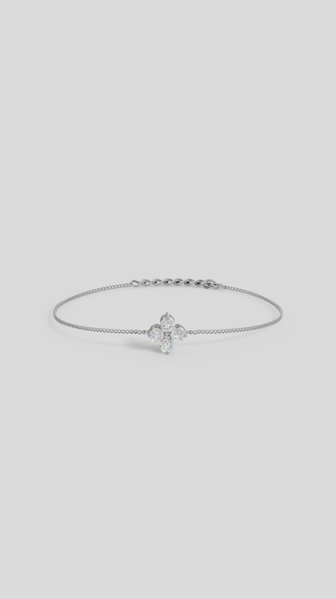 Flower Diamond Bracelet