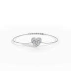 Heart Shape Diamond Bracelet - 92Five