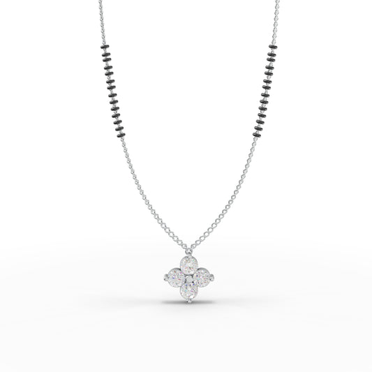 Diamond Flower Mangalsutra - 92Five