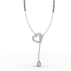 Heart Shape Delicate Diamond Mangalsutra - 92Five