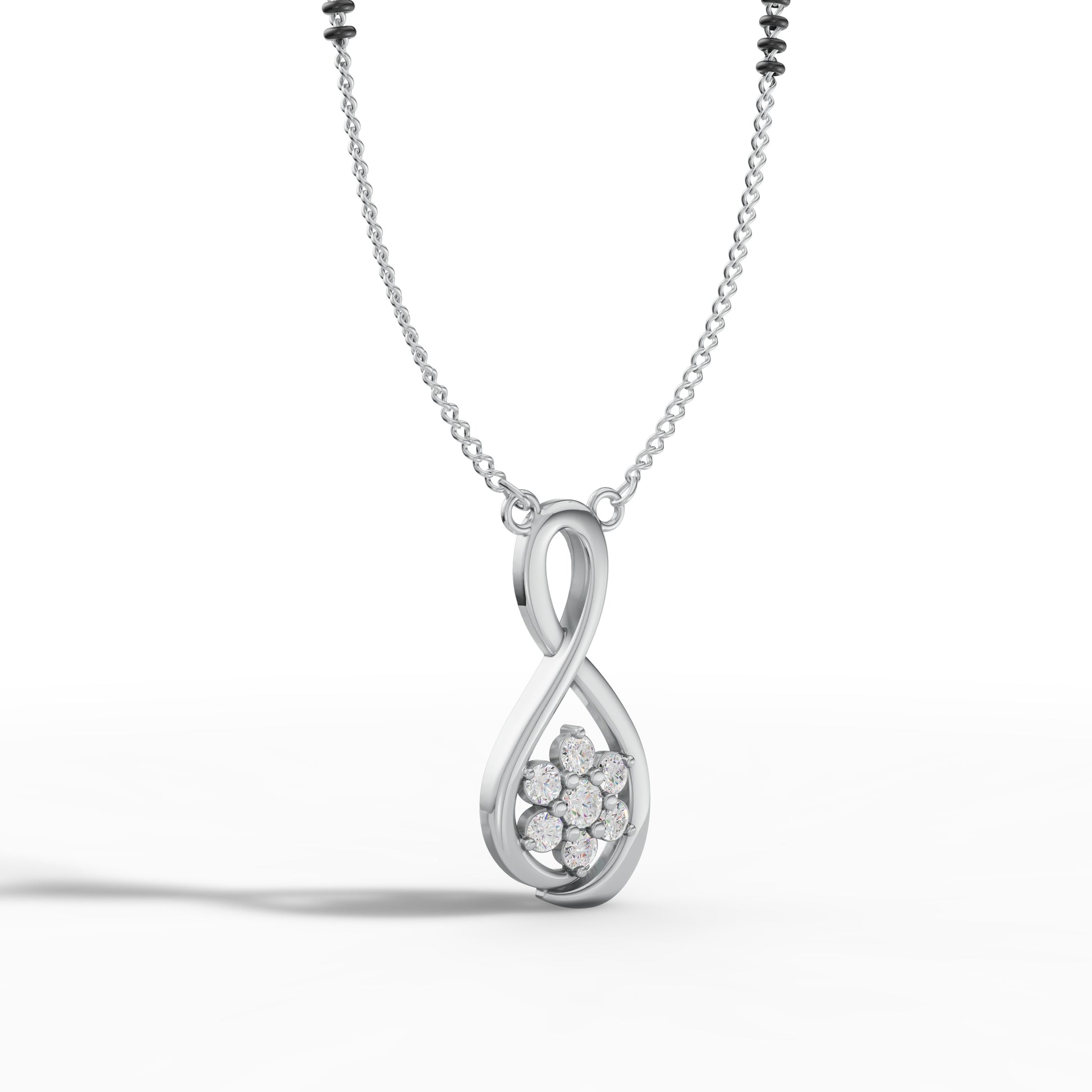 Olga Infinity Delicate Diamond Mangalsutra - 92Five